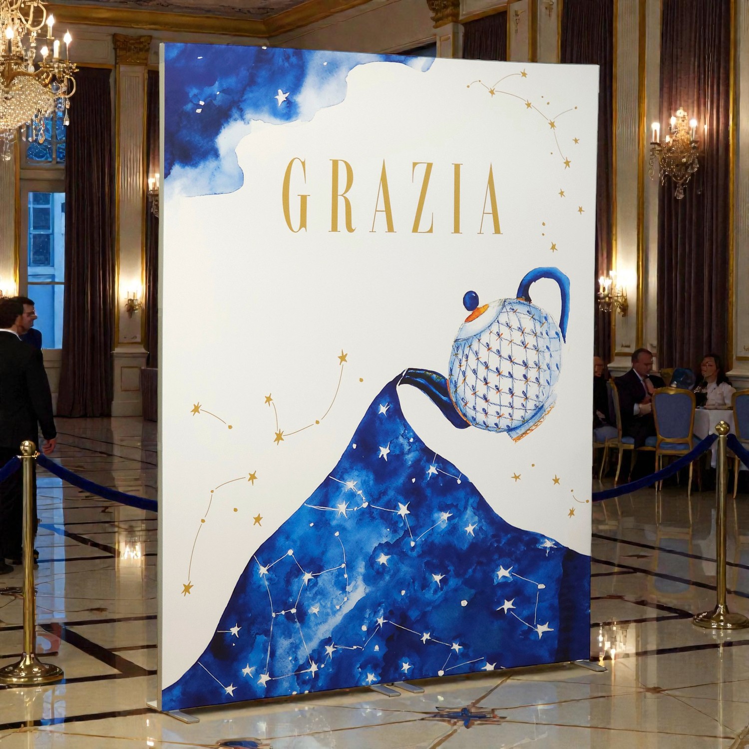 PHOTO wall Grazia 200x250cm - reklamni zid za evente